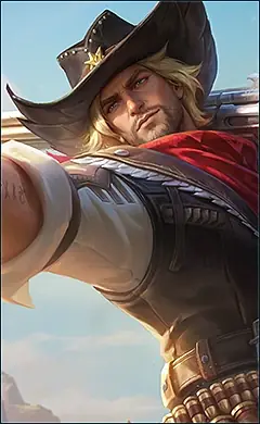 Clint “West Justice” skin, Mobile Legends Default