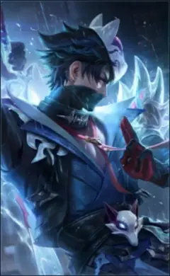 Hayabusa “Kitsune's Shadow” skin, Mobile Legends Starlight