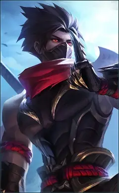 Hayabusa “Crimson Shadow” skin, Mobile Legends Default