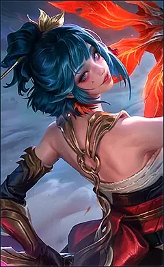 Hirara “Fallen Scarlet” skin, Mobile Legends Default