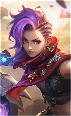 Ixia “Archlight Outlaw” skin, Mobile Legends Default