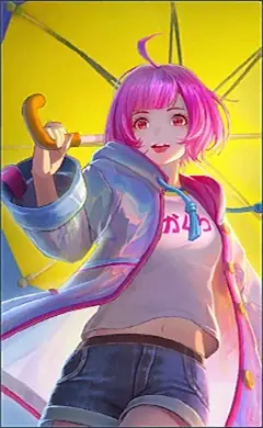 Kagura “Rainy Walk” skin, Mobile Legends Starlight