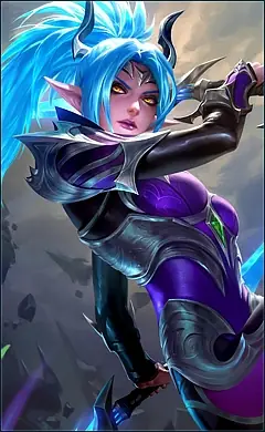 Karina “Shadow Blade” skin, Mobile Legends Default