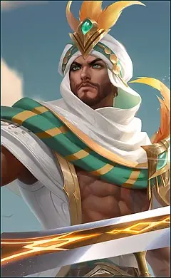 Khaleed “Desert Scimitar” skin, Mobile Legends Default