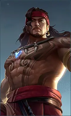 Lapu-Lapu “Courageous Blade” skin, Mobile Legends Default