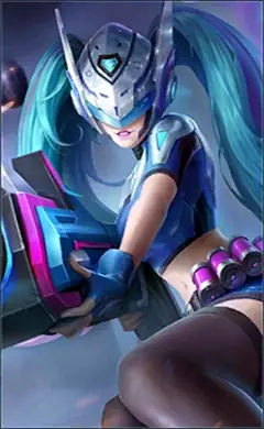 Layla “Blue Spectre” skin, Mobile Legends Common