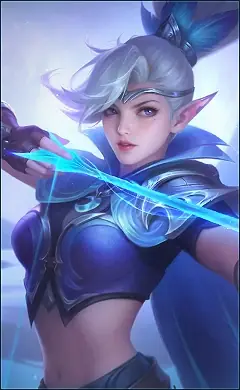 Miya “Moonlight Archer” skin, Mobile Legends Default