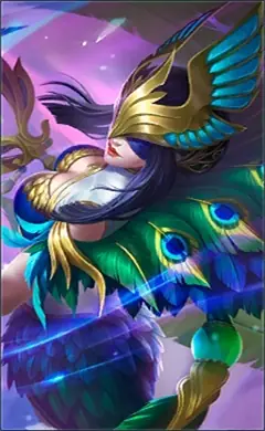 Pharsa “Peafowl's Dance” skin, Mobile Legends Elite