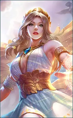 Rafaela “Wings of Holiness” skin, Mobile Legends Default