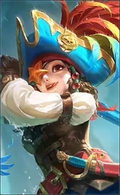 Ruby “Pirate Parrot” skin, Mobile Legends Starlight