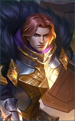 Tigreal “Warrior of Dawn” skin, Mobile Legends Default