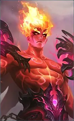 Valir “Infernal Blaze” skin, Mobile Legends Legend