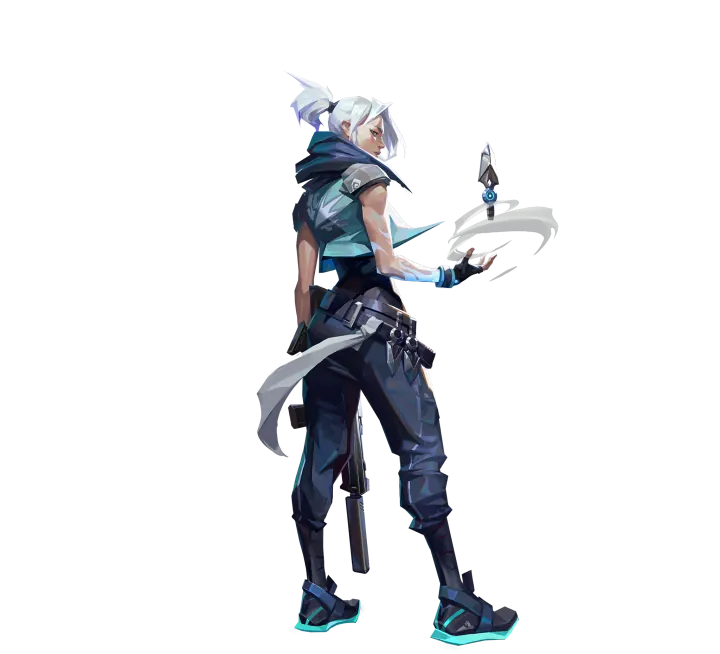 Jett, VALORANT duelist, full portrait