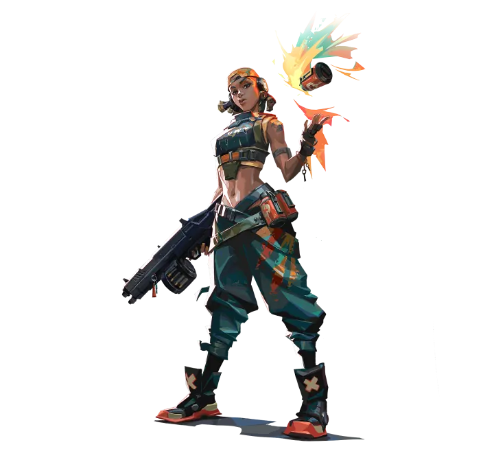 Raze, VALORANT duelist, full portrait