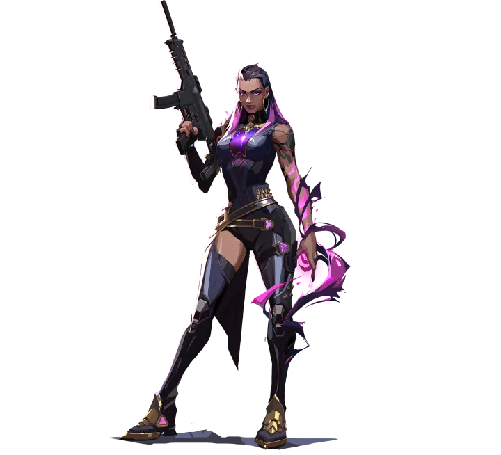Reyna, VALORANT duelist, full portrait