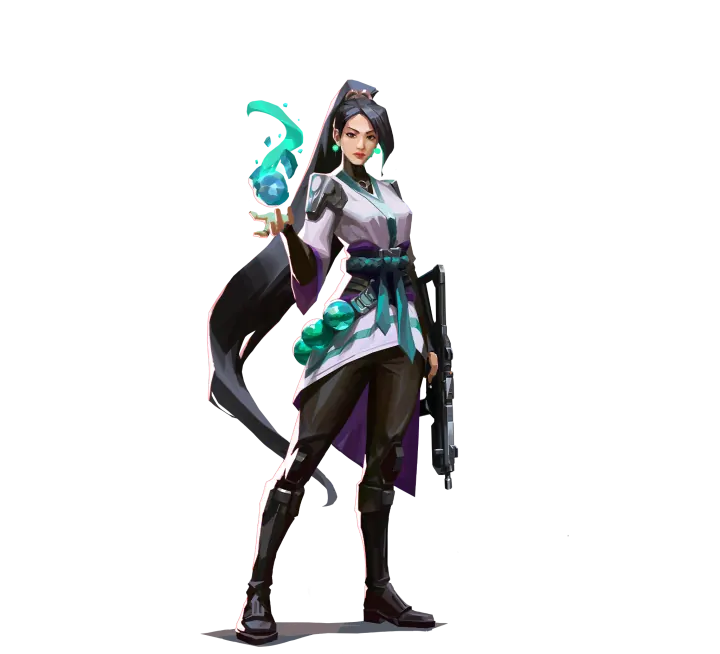 Sage, VALORANT sentinel, full portrait