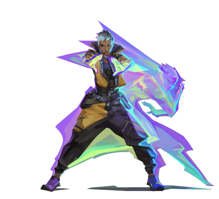 Waylay, VALORANT duelist, full portrait